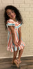 “Tia” Stripe ruffle dress